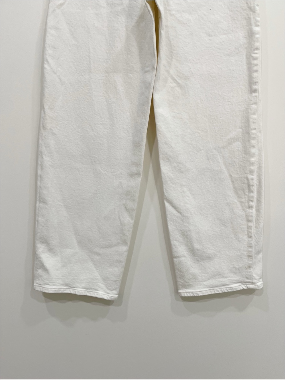 Madewell The Perfect Vintage Wide Leg Crop Jeans White High Rise Size 25 - Picture 12 of 12
